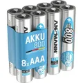 Produktbild: ANSMANN Akku Micro AAA 800 mAh 1,2V Ni-MH, 8 Stück