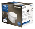 Produktbild: Duravit DuraStyle Basic WC-Set wandhängend rimless Tiefspüler - Weiß Hochglanz - 45620900A1