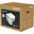 Produktbild: Duravit No. 1 Basic Wand-WC Set 45620900A1 weiss, mit WC-Sitz, rimless