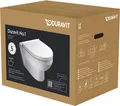 Produktbild: Duravit No.1 Wand-WC Set, inklusive WC-Sitz, 373x540mm, weiß hochglanz,