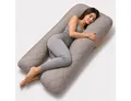 Produktbild: SEI Design Seitenschläferkissen Schwangerschaftskissen U-Form Seitenschläferkissen Komfortkissen XXL, Seitenschläferkissen mit Bezug, 1-tlg., Schwangerschaftskissen gesteppt, 2x Reißverschluss
