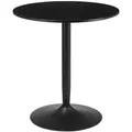 Produktbild: Homcom Esstisch, Schwarz, Holzwerkstoff, Nachbildung, 2-Sitzer, Rund, Säule, 70x75x70 cm, Esszimmer, Tische, Esstische
