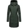 Produktbild: Ragwear Wintermantel Jannisa stylischer Damen Winterparka mit Kapuze grün L (40)