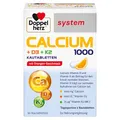 Produktbild: Doppelherz system CALCIUM 1000 + D3 + K2 – Calcium als Beitrag für den normalen Knochenerhalt - 60 Kautabletten