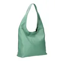 Produktbild: Made in Italy Damen Leder Tasche Shopper Schultertasche Umhängetasche Handtasche Beuteltasche Hobo Bag Ledertasche Nappaleder Mint