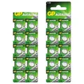 Produktbild: 20x GP LR44 A76 AG13 1,5V Alkaline Knopfzellenbatterien für Uhren Spielzeug