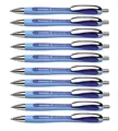 Produktbild: 10 x Schneider Kugelschreiber Kuli Slider Rave - Druckmechanik, XB, blau