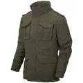 Produktbild: Helikon-Tex Jacke Herren M65 Covert - Taktische Feldjacke mit Versteckte Kapuze & DuraCanvas - Winddichte Outdoorjacke aus Militärstil mit abnehmbarer Bauchtasche