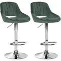 Produktbild: CLP Barhocker, Grün, Textil, 47x85x48 cm, Esszimmer, Barmöbel, Barhocker