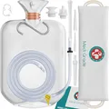 Produktbild: Medi Grade Enema Kit for Adults, 2 litres - Transparent, Hands-Free Colonic Irrigation Home Kit with One-Way Valve - Perfect for Coffee & Colon Cleanse