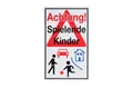 Produktbild: Conmetall Hinweisschild Achtung! Spielende Kinder 40 x 25 cm