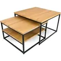 Produktbild: holz4home 2er Set Couchtisch aus Eiche