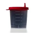 Produktbild: Urinsammelbehälter mit rotem Schnappdeckel, 125 ml L-09182 , 1 Karton = 500 Stück