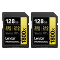 Produktbild: Lexar Professional 1800x (2 Pack) (128 GB, SDXC, U3, UHS-II) (LSD1800128G-B2NNG)