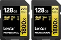 Produktbild: Lexar Professional GOLD SDXC 1800x 128GB UHS-II V60-2PACK
