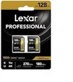 Produktbild: Lexar Professional GOLD SDXC 1800x 128GB UHS-II V60-2PACK