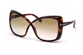 Produktbild: TOM FORD Damen Butterfly Sonnenbrille Jasmin FT0943 53F Havana / Braun 63-14-135