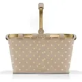 Produktbild: reisenthel Einkaufskorb carrybag Korb Tasche metallic dots coffee BK6051 - Beige
