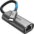 Produktbild: uni USB C auf Ethernet Adapter 1000Mbps, Thunderbolt USB C auf RJ45 LAN