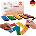 Produktbild: ECENCE 40 Magnetstreifen beschreibbar - 100mmx30mm bunt - zuschneidbare