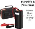 Produktbild: NEU Kfz Starthilfe Powerbank LED für Auto Motorrad Laptop Notstrom Booster Handy