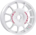 Produktbild: ALUFELGE OZ Racing LEGGENDA 7x17 4x100 ET 30 RACE WHITE RED LETTERING