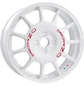 Produktbild: ALUFELGE OZ RACING LEGGENDA FUR FIAT QUBO 7X17 4X100 RACE WHITE RED LETTERI OOM
