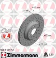 Produktbild: ZIMMERMANN 100.3309.52 Brake Disc for AUDI,CUPRA,SEAT,SKODA,VW,VW (SVW)