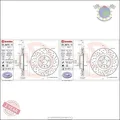 Produktbild: Kit Bremsscheiben Brembo Vorderachse für AUDI Q5 A7 A6 A5 A4 PORSCHE MACAN D
