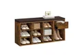 Produktbild: VASAGLE Schuhbank, 1 Schublade und 10 offene Fächern, 104 x 30 x 48 cm
