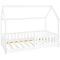 Produktbild: Ml-Design Kinderbett, Weiß, Holz, Kiefer, Rechteckig, 80x160 cm, Kinder- & Jugendzimmer, Kindermöbel, Kinderbetten, Hausbetten