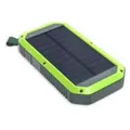 Produktbild: RealPower PB-10000 Solar, 10000 mAh, Lithium Polymer (LiPo), Kabelloses Aufladen, Schwarz, Grün