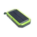 Produktbild: RealPower PB-10000 Solar - 10000 mAh - Lithium Polymer (LiPo) - Kabelloses Aufladen - Schwarz - Grün