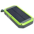 Produktbild: RealPower PB-10000 Solar Lithium Polymer (LiPo) 10000 mAh Kabelloses Aufladen Schwarz, Grün
