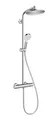 Produktbild: Hansgrohe Crometta S Showerpipe 240 1jet mit Thermostat - Chrom - 27267000