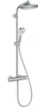 Produktbild: HANSGROHE 27267000 Showerpipe CROMETTA S 240 chrom mit Thermostat