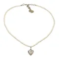 Produktbild: Alpenflüstern Perlen-Trachtenkette Strassherz - Damen-Trachtenschmuck Dirndlkette (creme-weiß) DHK345
