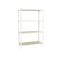 Produktbild: PROREGAL Schwerlastregal MID MULI | HxBxT 150x120x40cm | 4 Fachböden | Fachlast 200kg | Weiß | Lagerregal Kellerregal Werkstattregal