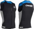Produktbild: Cressi Guardian Man Neoprene Zipper Vest Black/Blue 2mm, M/3 - Weste aus Neopren 2mm, zum Schwimmen, Schnorcheln, Stand Up Paddling, Surfen, Kajakfahren und Wassersport, Schwarz/Blau, M/3, Herren