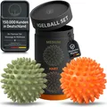 Produktbild: ® Igelball Massage Set - Massageball für Reflexzonen, Anti-Stress, Entspannun...