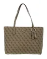 Produktbild: GUESS Eco Elements Tote Shopper Tasche Latte Logo hellbraun braun Neu