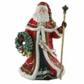 Produktbild: Goebel Figur Santa mit Kranz und Stab Fitz & Floyd Weihnachtsmann Steingut 33 cm