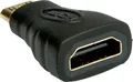Produktbild: Value 12.99.3152 Adapter [1x HDMI-Stecker C Mini - 1x HDMI-Buchse] Schwarz