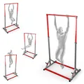 Produktbild: K-Sport: Stationäre Klimmzugstange bis 140kg, freistehende Klimmzugturm mit Pull-Up Bar & Halter für Gewichte I Klimmzugturm für Muskeltraining I Pull Up Mate, inkl. E-Book