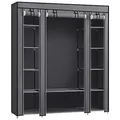 Produktbild: Songmics Kleiderschrank in Grau - (B)150 x (H)175 x (T)45 cm