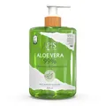 Produktbild: Apis Aloe Vera Gel für Gesicht und Körper - 99% Aloe Vera - 300 ml - Feuchtigkeit, Regeneration, Beruhigung für gereizte Haut, Parabenfrei, Schnell einziehend