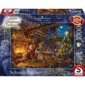 Produktbild: Pz. TK Weihnachtsmann u. s. Wichtel 10 59494 Schmidt Spiele Puzzle Thomas Kinkade Der Weihnachtsmann und seine Wichtel, 100 1 St.