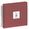 Produktbild: Hama Fotoalbum 28x24 cm (Spiral-Album mit 50 schwarzen Seiten, Fotobuch mit Pergamin-Trennblättern, Album zum Einkleben und Selbstgestalten) Bordeaux