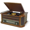 Produktbild: Soundmaster NR560 Nostalgie Stereoanlage Kompaktanlage Plattenspieler CD-Player MP3 USB Encoding Kassettenspieler 75-Ohm Anschluss