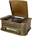 Produktbild: Soundmaster Nostalgie Musik-Center NR560 | Stereoanlage mit Plattenspieler CD MP3 USB Bluetooth UKW | Holzfurnier
